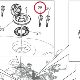 Clé avec transpondeur actif — réf. 59810431A | Ducati Store