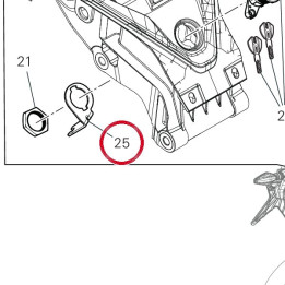 Plaquette serrure — réf. 8271P691AA | Ducati Store