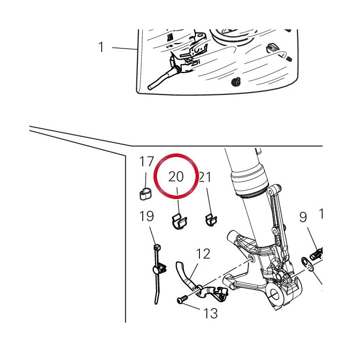 Passe-Fil femelle 75841091A — réf. 75841091A | Ducati Store