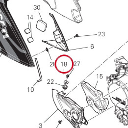 Entretoise 71614431AA — réf. 71614431AA | Ducati Store