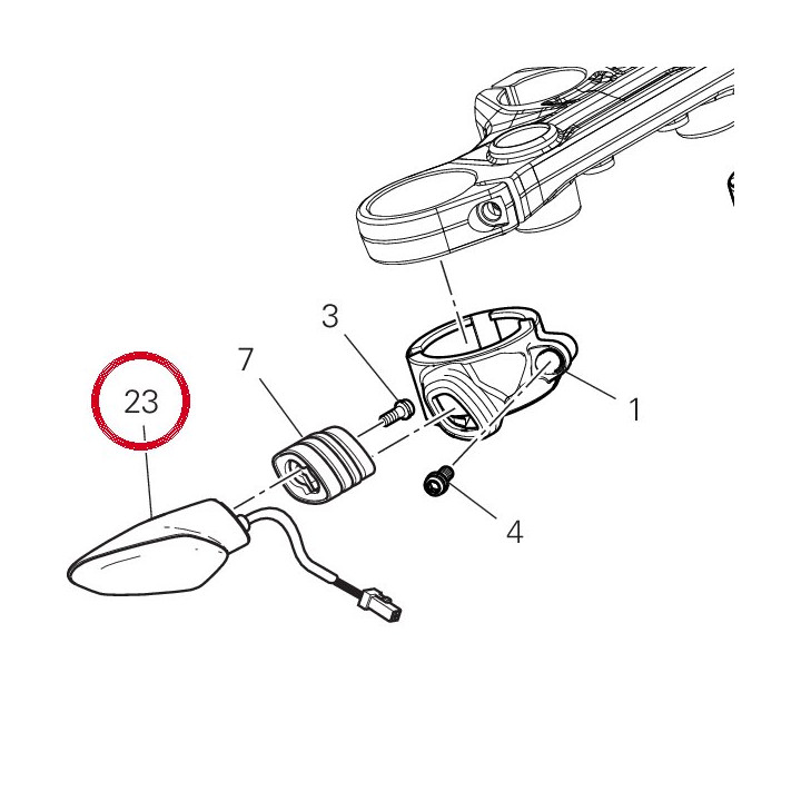 Clignotant avant — réf. 53010362A | Ducati Store