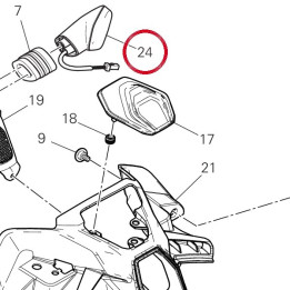 Clignotant avant — réf. 53010372A | Ducati Store