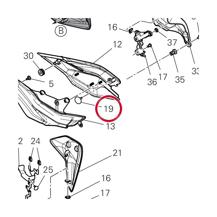 Tampon caoutchouc 86611791A — réf. 86611791A | Ducati Store