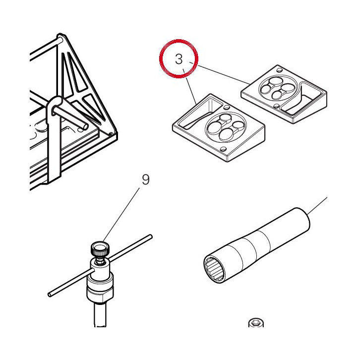 Base outil de depose — réf. 8871A761A | Ducati Store
