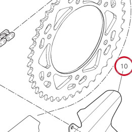 Cache-Chaine 44610891AA — réf. 44610891AA | Ducati Store