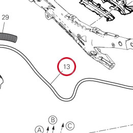 Rear brake caliper Abs tube — réf. 61912252A | Ducati Store