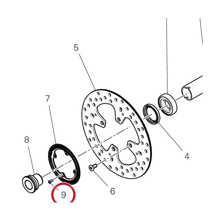 Vis tbei M4X10 72050033CF — réf. 72050033CA | Ducati Store