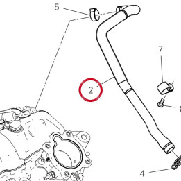Tuyau air culasse vertical — réf. 87611582A | Ducati Store