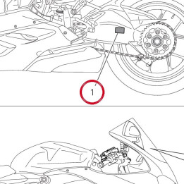 Targhetta pressione E — réf. 43315571A | Ducati Store