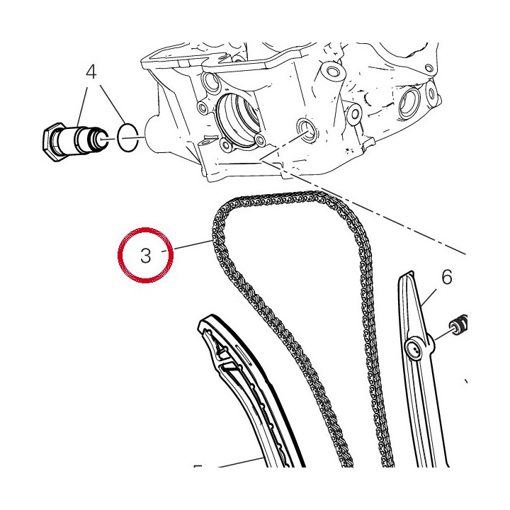 Chaine 73840141A — réf. 73840142B | Ducati Store