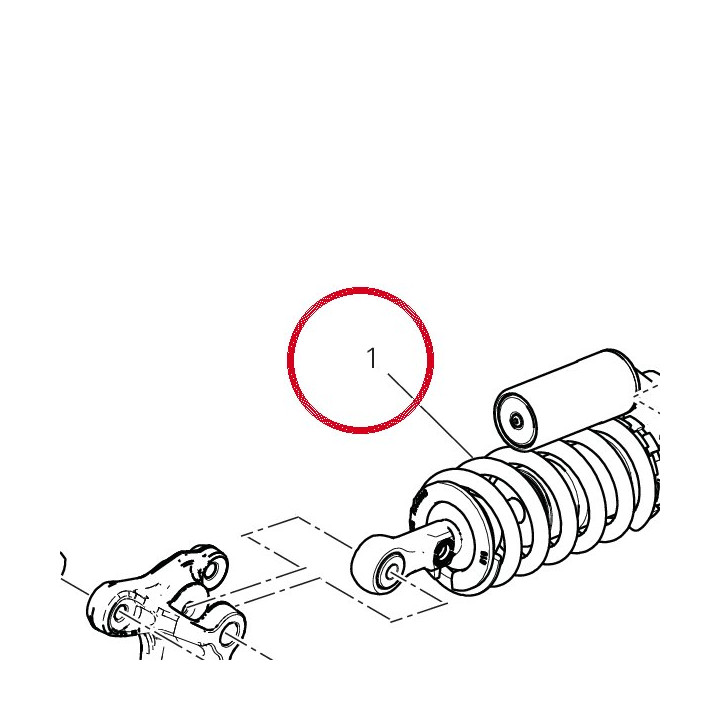Amortisseur arrière — réf. 36522891A | Ducati Store