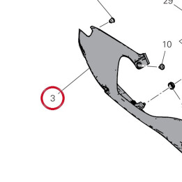 Panneau lateral droit — réf. 48217511AB | Ducati Store