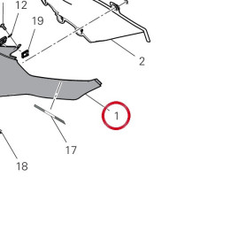 Demi-Carene supérieur — réf. 4801H751AB | Ducati Store