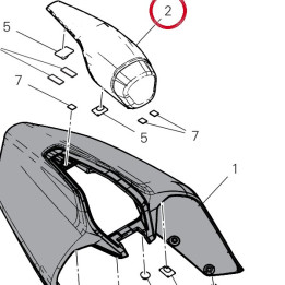 Dossier siège 247P8262A — réf. 247P8262A | Ducati Store