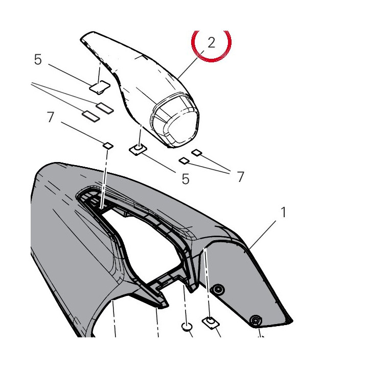 Dossier siège 247P8262A — réf. 247P8262A | Ducati Store
