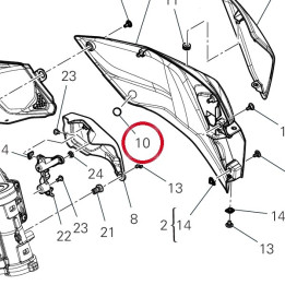 Tampon caoutchouc 86612801A — réf. 86612801A | Ducati Store