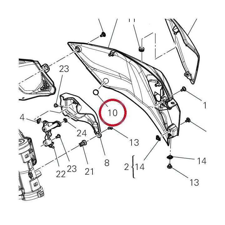 Tampon caoutchouc 86612801A — réf. 86612801A | Ducati Store