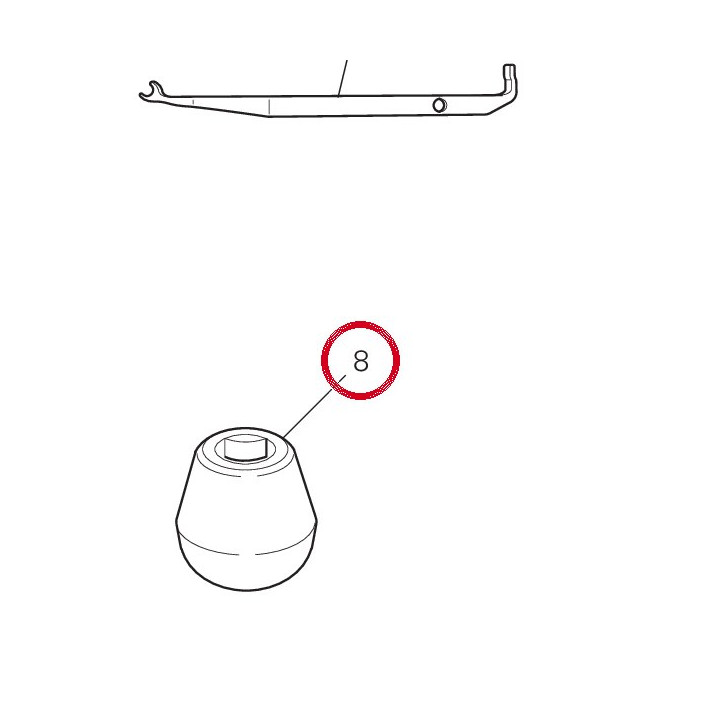 Clé pour bouchon de fourche — réf. 887130028 | Ducati Store