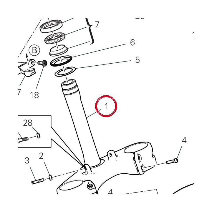 Base di sterzo 34221601AA — réf. 34221601AA | Ducati Store
