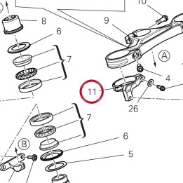 Support fourreau fourche — réf. 8301S381AA | Ducati Store