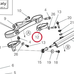 Support fourreau fourche — réf. 8301S391AA | Ducati Store