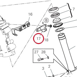 Support amortisseur — réf. 8301R511BA | Ducati Store