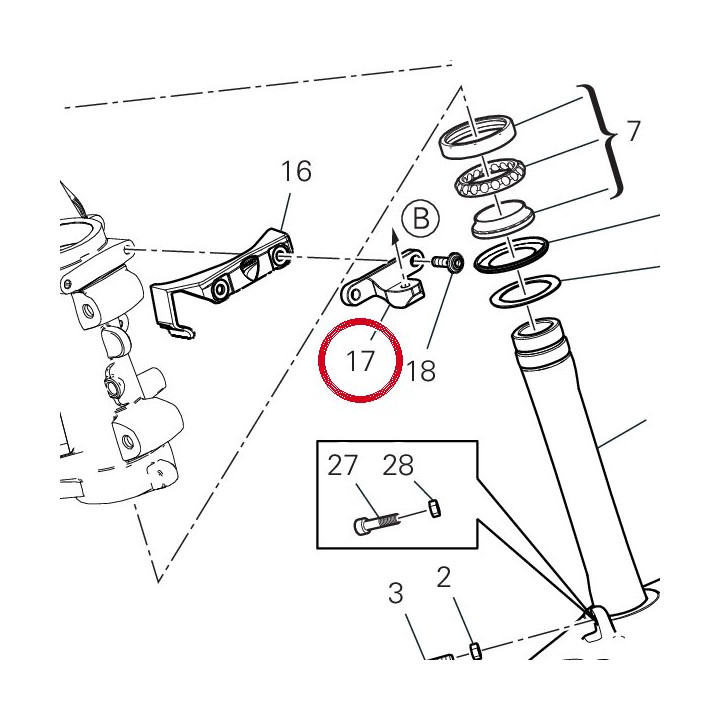 Support amortisseur — réf. 8301R511BA | Ducati Store