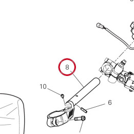 Bracelet guidon gauche — réf. 36016682AA | Ducati Store
