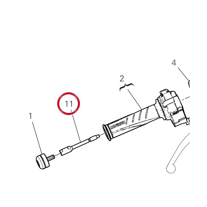 Tige contrepoids 15310501AA — réf. 15310501AA | Ducati Store