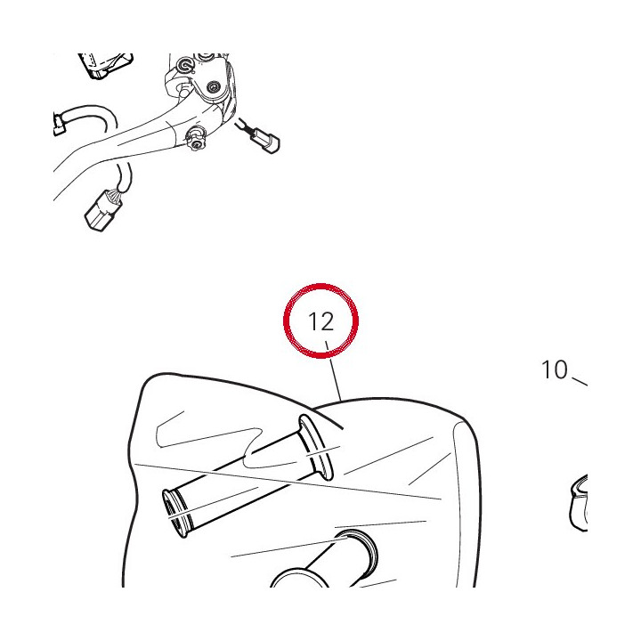 Jeu de poignées 36140581AA — réf. 36140581AA | Ducati Store