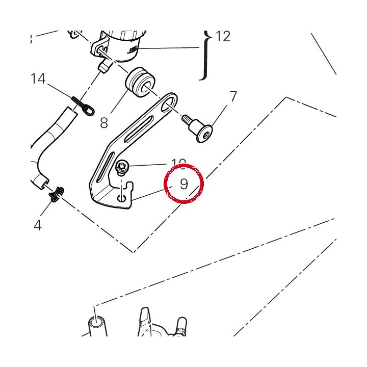 Support bocal liquide — réf. 8291V431AA | Ducati Store
