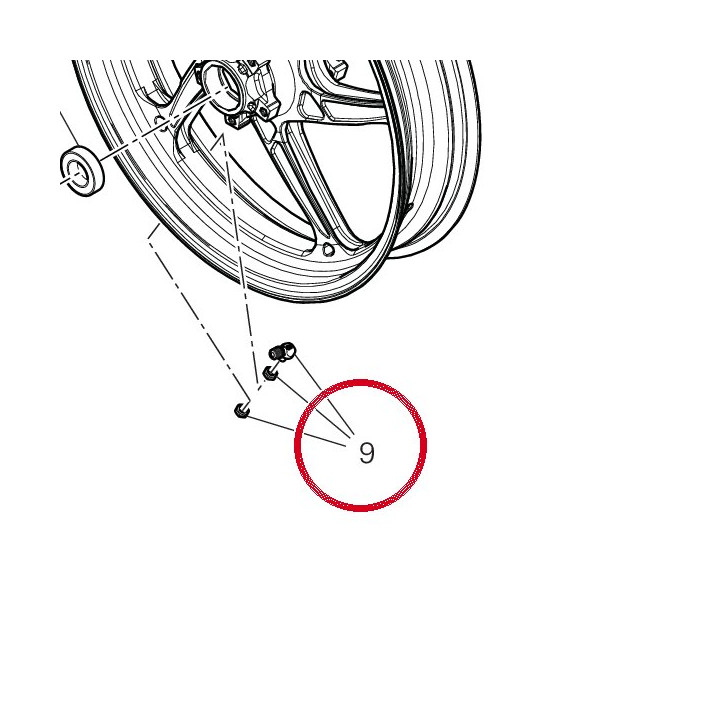 Soupape pneu tubeless — réf. 49720012A | Ducati Store