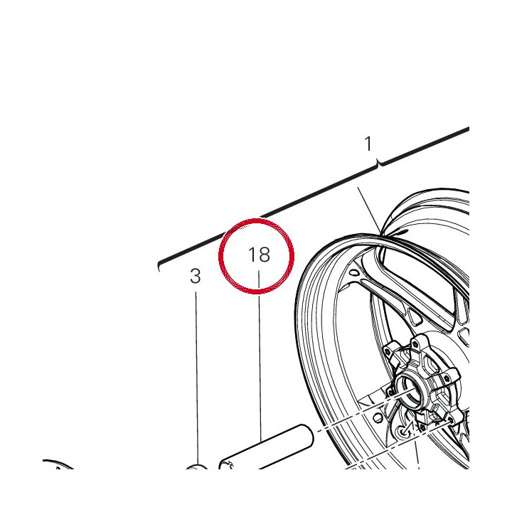 Entretoise 7131G441A — réf. 7131G441A | Ducati Store