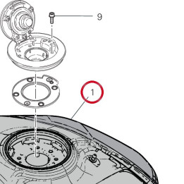 R╘servoir 58613781AA — réf. 58613781AA | Ducati Store