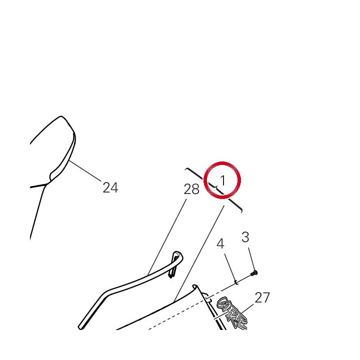 Pare-Brise 48722091A — réf. 48722091A | Ducati Store