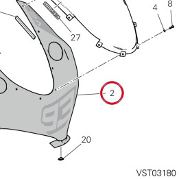 Capot avant 48115261AA — réf. 48115261AA | Ducati Store