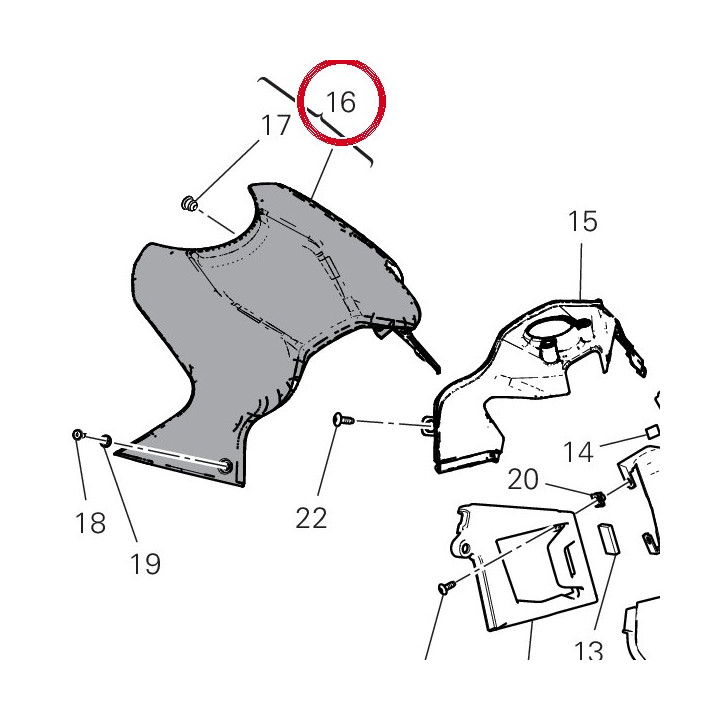 Cover batteria 480PH671AD — réf. 480PH671AD | Ducati Store