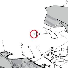 Demi-Carene supérieur — réf. 4801U341AA | Ducati Store