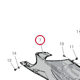 Demi-Carene inférieur — réf. 4801U361AA | Ducati Store
