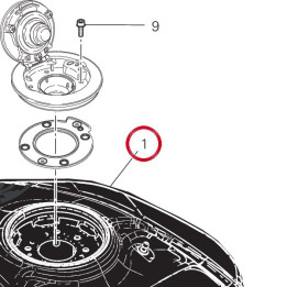 R╘servoir 58613791AA — réf. 58613791AA | Ducati Store