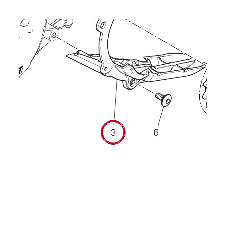 Bavette Garde-Boue chaîne — réf. 46015792B | Ducati Store