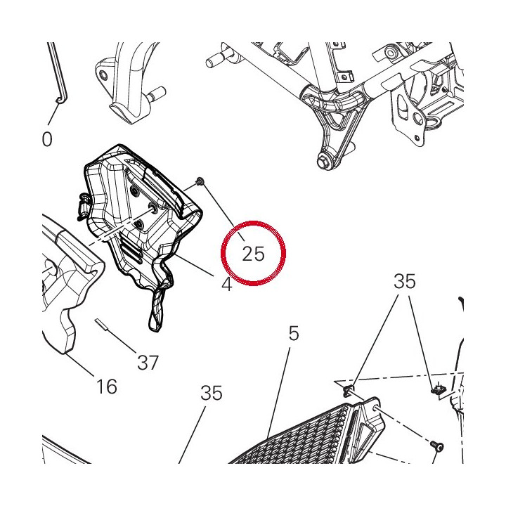 Vis tbeif M5X8 77240243C — réf. 77240243C | Ducati Store