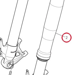 Fourche complète gauche — réf. 34521122A | Ducati Store