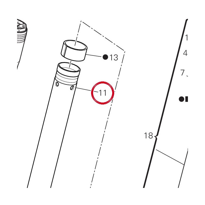 Unité pied de forche + — réf. 34914071A | Ducati Store