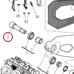 Axe fourche ar. droit — réf. 36911521AA | Ducati Store