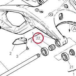 Entretoise interne 71311871A — réf. 71311871A | Ducati Store