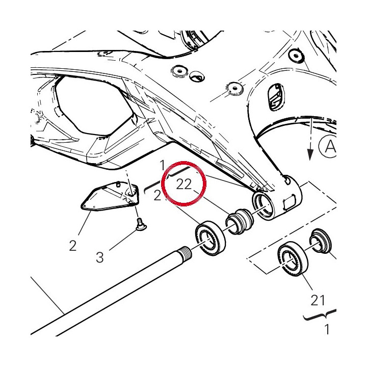 Entretoise interne 71311871A — réf. 71311871A | Ducati Store