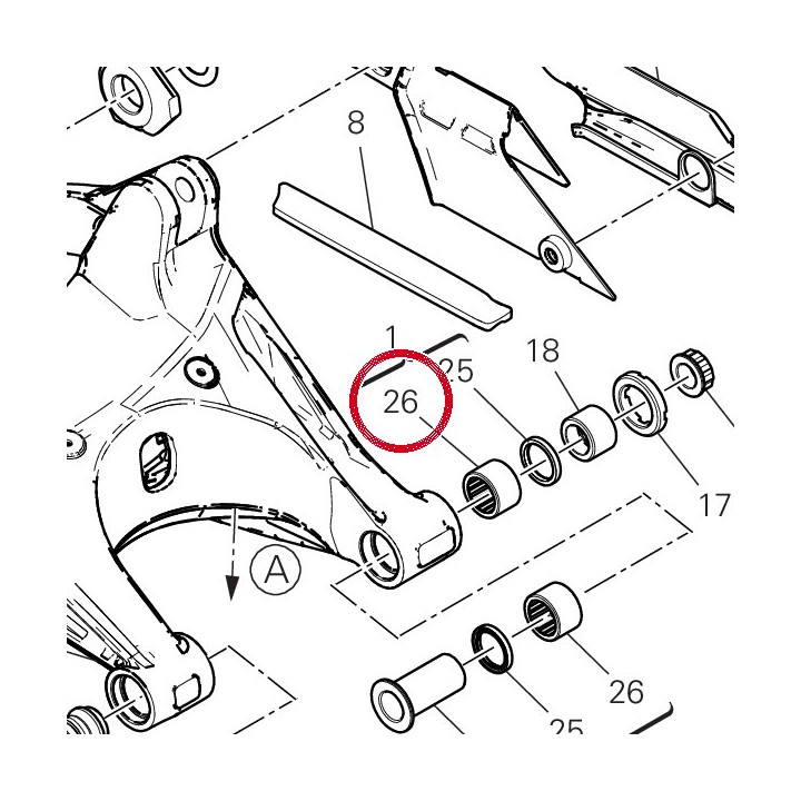 Roulement à aiguilles — réf. 70140701A | Ducati Store