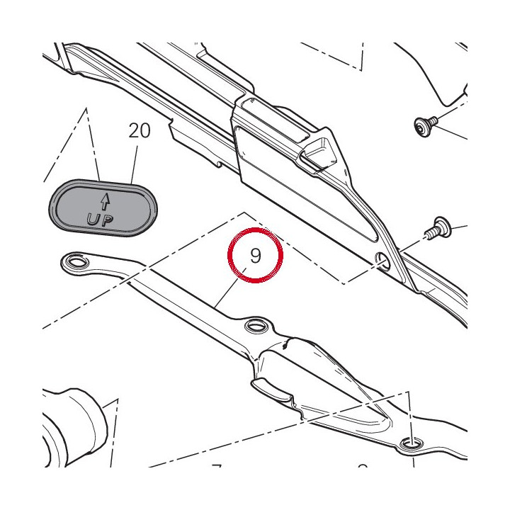 Patin chaîne inférieure — réf. 44710901A | Ducati Store