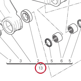 Bras oscillant arrière — réf. 37020451AA | Ducati Store